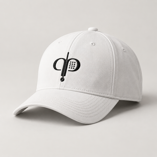 Casquette Signature blanche AU PADEL avec monogramme noir