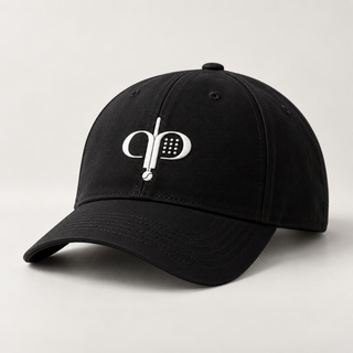 Casquette Signature noire AU PADEL avec monogramme brodé