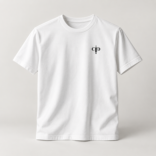 T-shirt Essentiel blanc AU PADEL avec monogramme noir